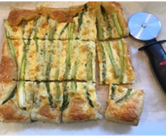 Roasted Cheese and Asparagus Tart