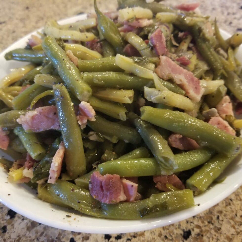 Instant Pot Mix Green Beans And Bacon - Riehm Produce Farm