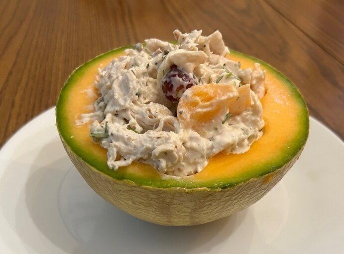 Chicken Salad with Melon