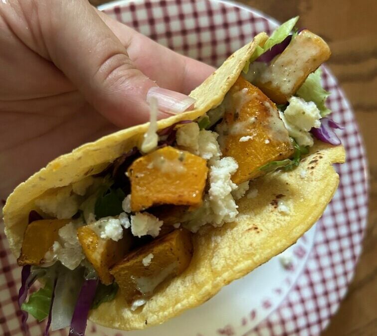 Tacos with Roasted Butternut Squash