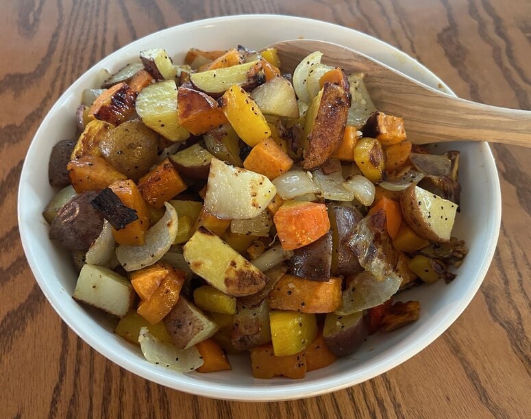 Roasted Vegetable Medley with Garlic Herb Butter