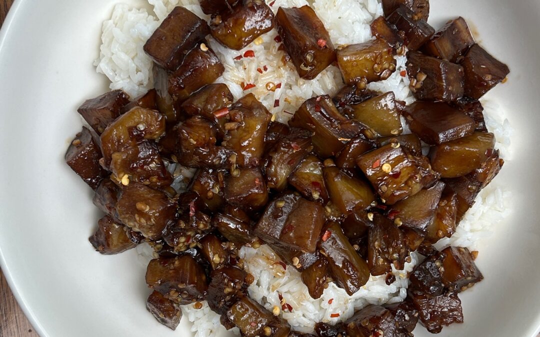 Spicy Garlic Eggplant
