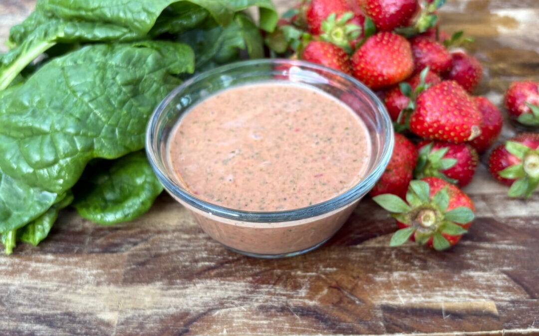 Berry Mustard Dressing for Greens (Spinach, Kale, Swiss Chard, Lettuce)